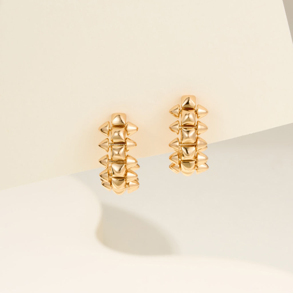 [OAK JURI]CLASH MINI HOOP EARRINGS