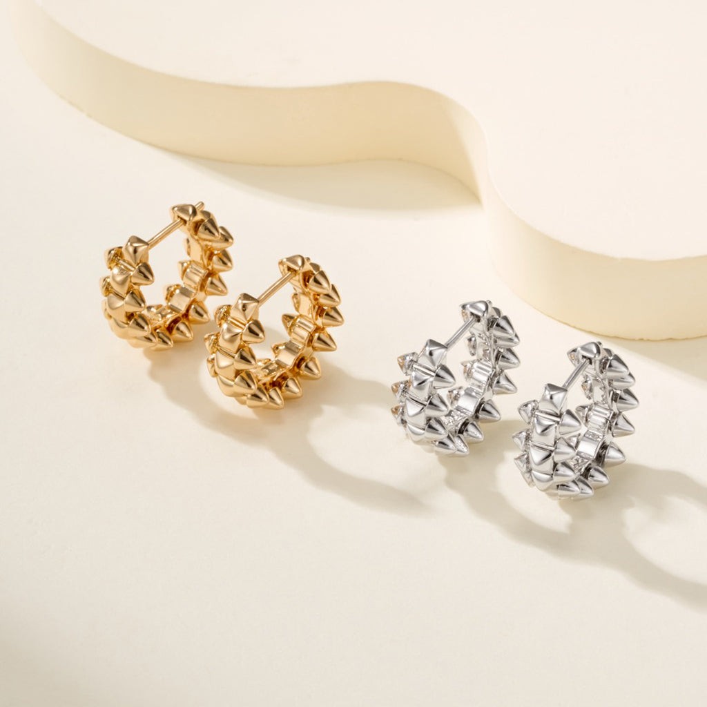[OAK JURI]CLASH MINI HOOP EARRINGS