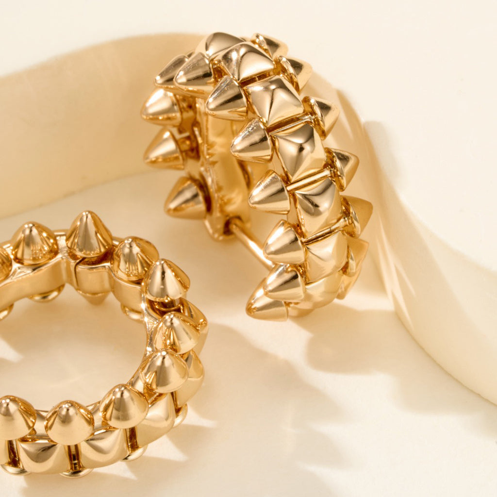 [OAK JURI]CLASH MINI HOOP EARRINGS
