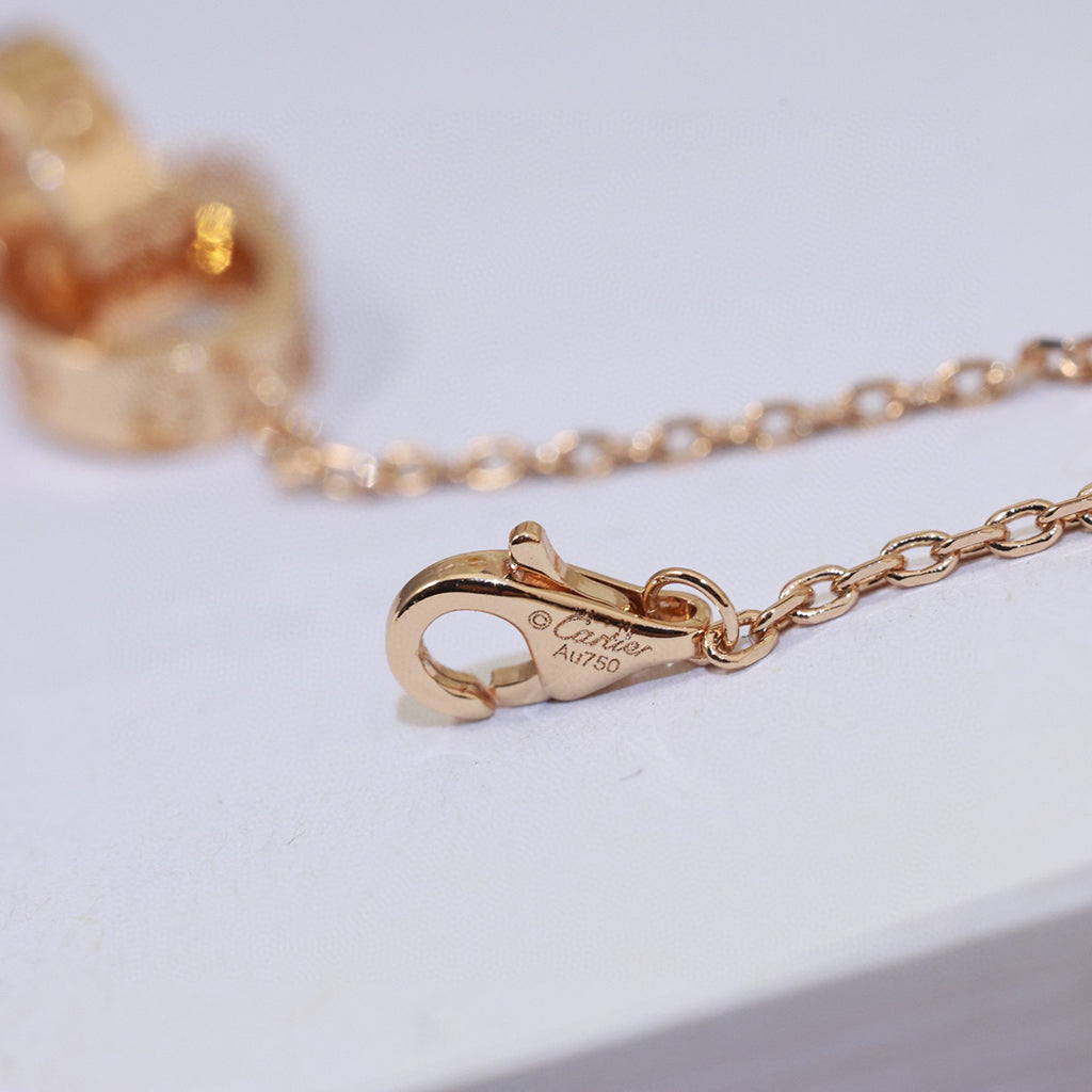 [OAK JURI]LOVE DOUBLE RING NECKLACE