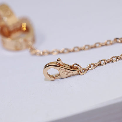 [OAK JURI]LOVE DOUBLE RING NECKLACE