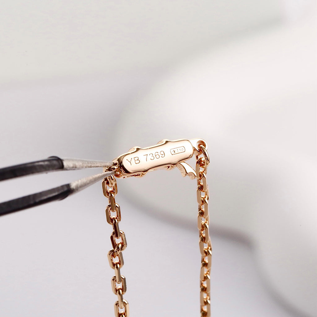 [OAK JURI]LOVE NECKLACE 16MM  FULL DIAMOND