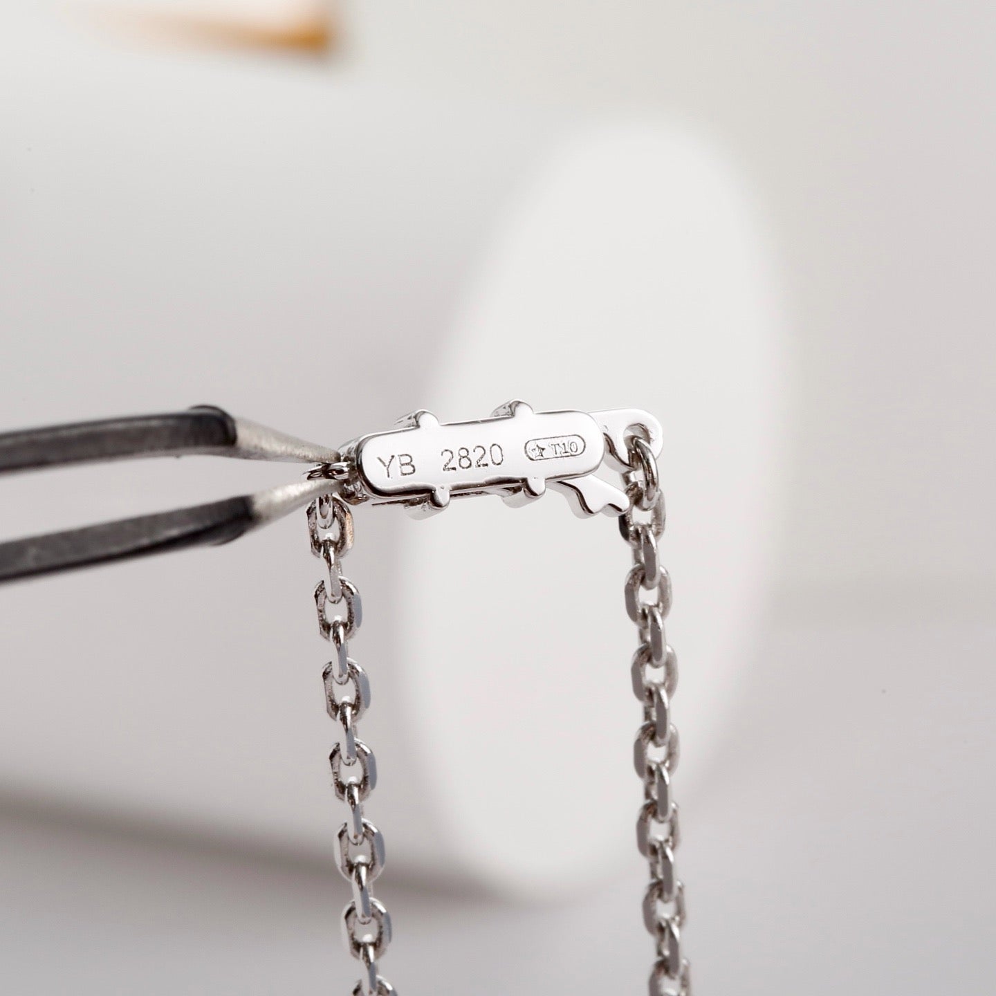 [OAK JURI]LOVE NECKLACE 16MM  FULL DIAMOND
