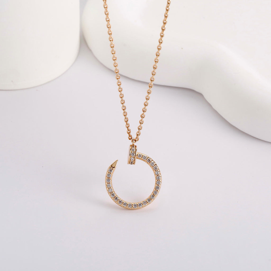 [OAK JURI]JUSTE NECKLACE FULL DIAMOND