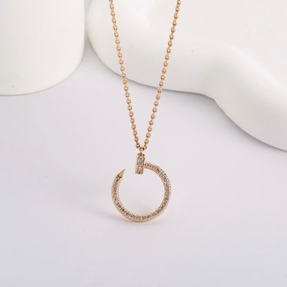 [OAK JURI]JUSTE NECKLACE FULL DIAMOND