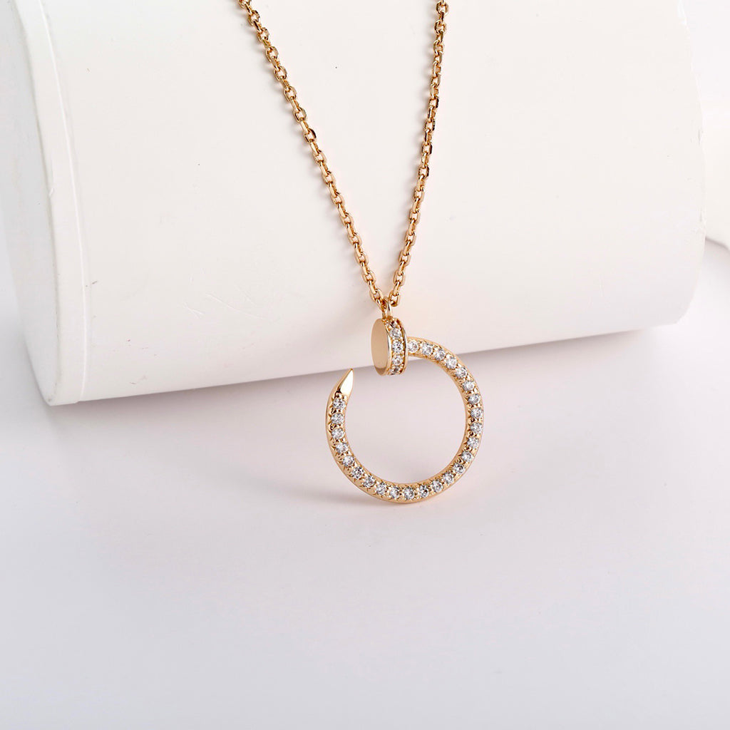 [OAK JURI]JUSTE NECKLACE FULL DIAMOND