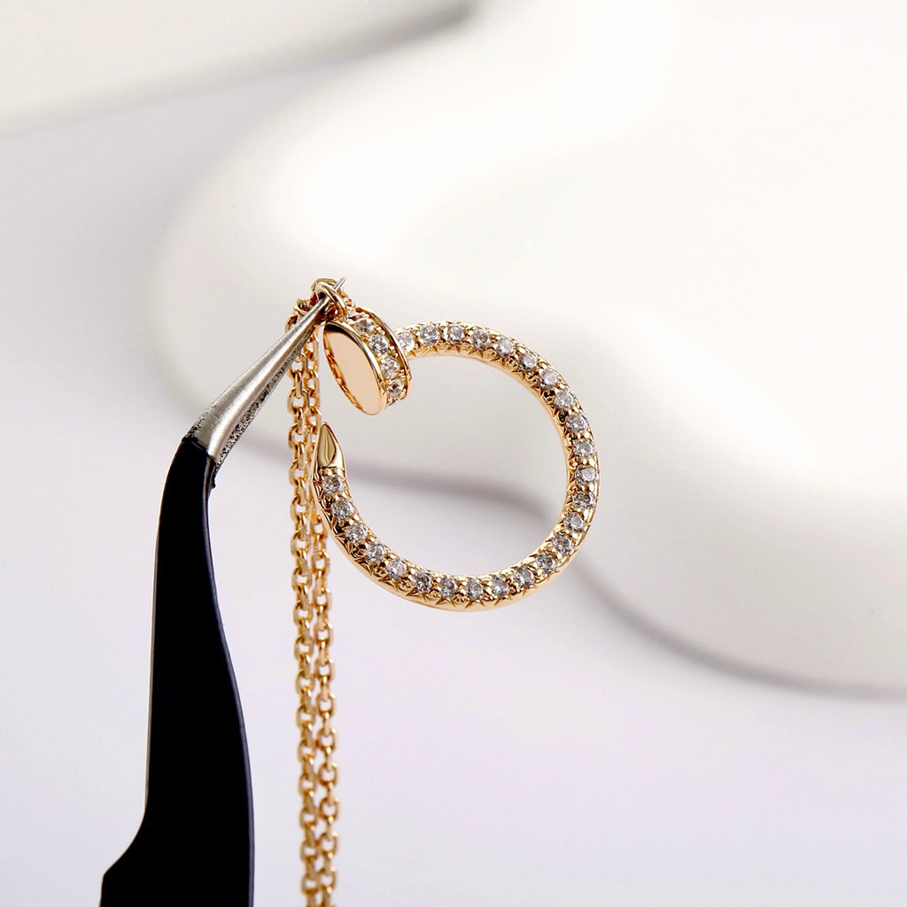 [OAK JURI]JUSTE NECKLACE FULL DIAMOND
