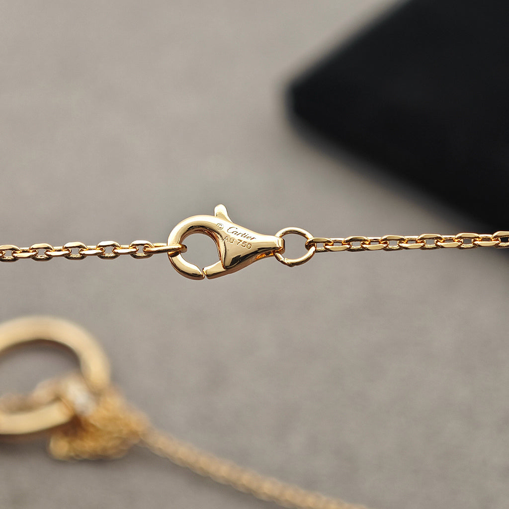 [OAK JURI]JUSTE NECKLACE HALF DIAMOND
