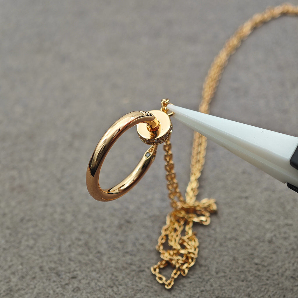 [OAK JURI]JUSTE NECKLACE HALF DIAMOND