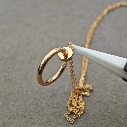 [OAK JURI]JUSTE NECKLACE HALF DIAMOND