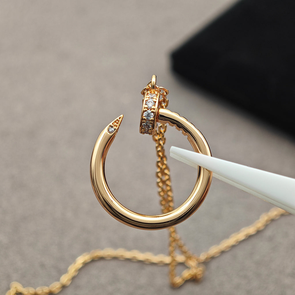 [OAK JURI]JUSTE NECKLACE HALF DIAMOND