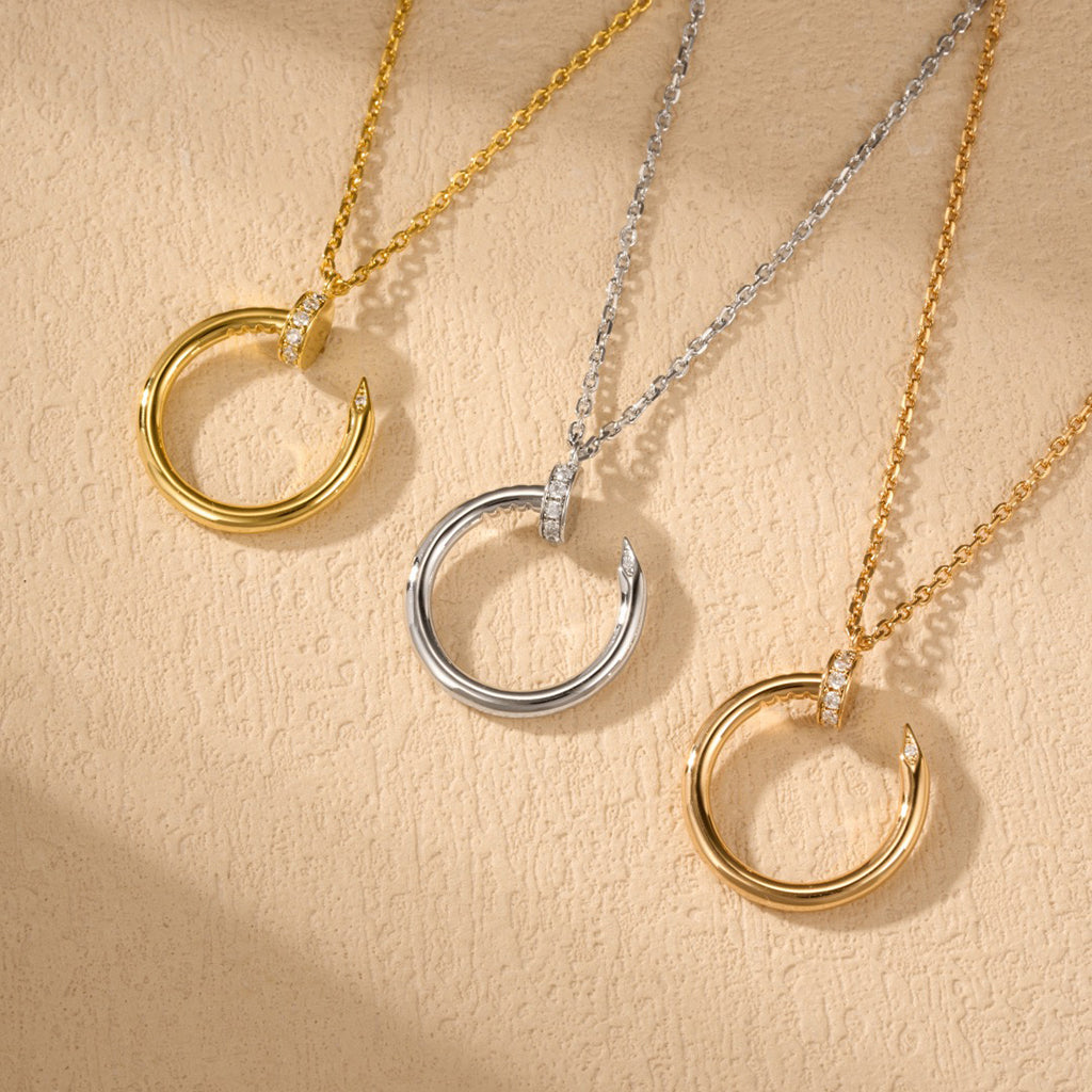 [OAK JURI]JUSTE NECKLACE HALF DIAMOND