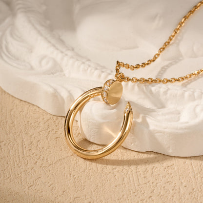 [OAK JURI]JUSTE NECKLACE HALF DIAMOND