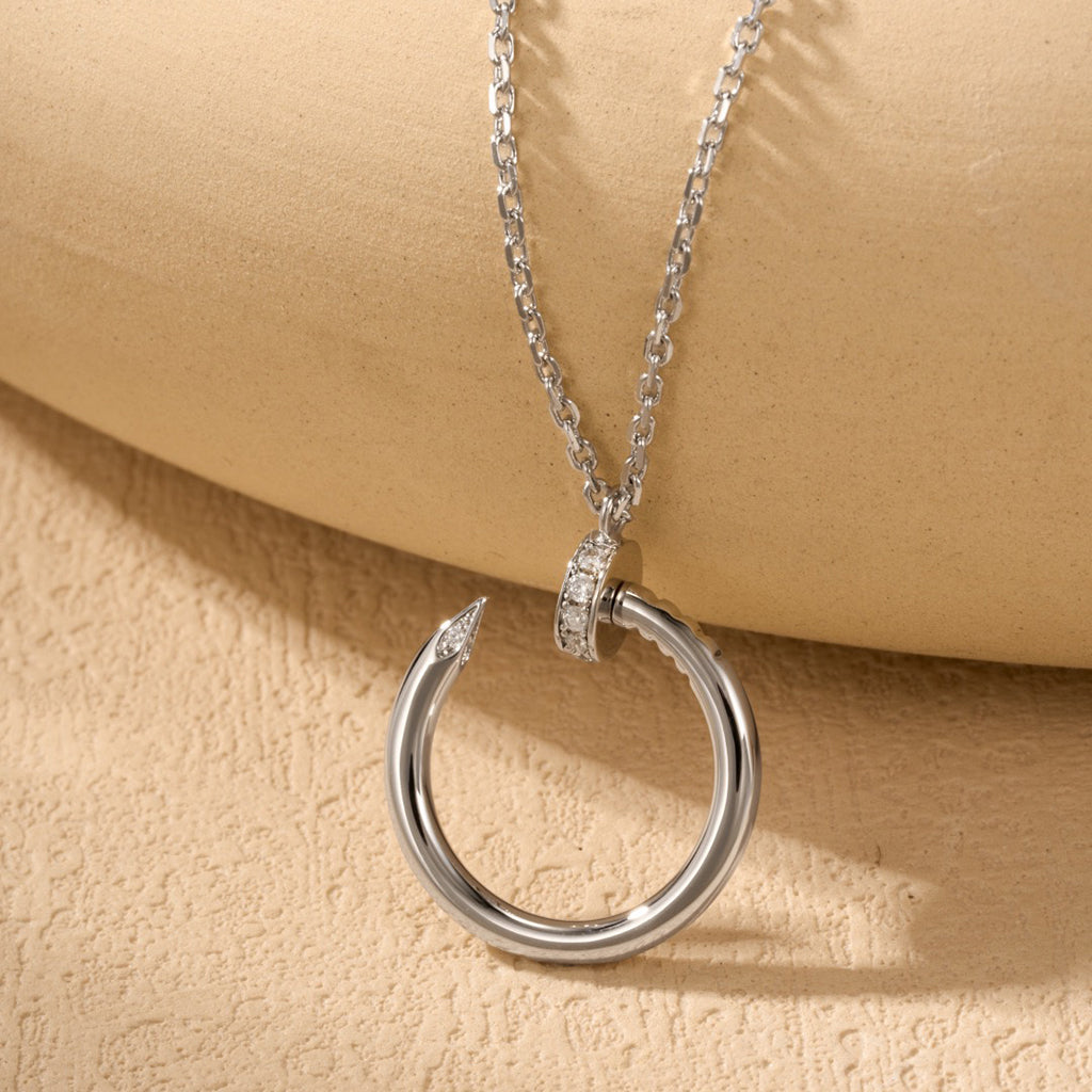 [OAK JURI]JUSTE NECKLACE HALF DIAMOND