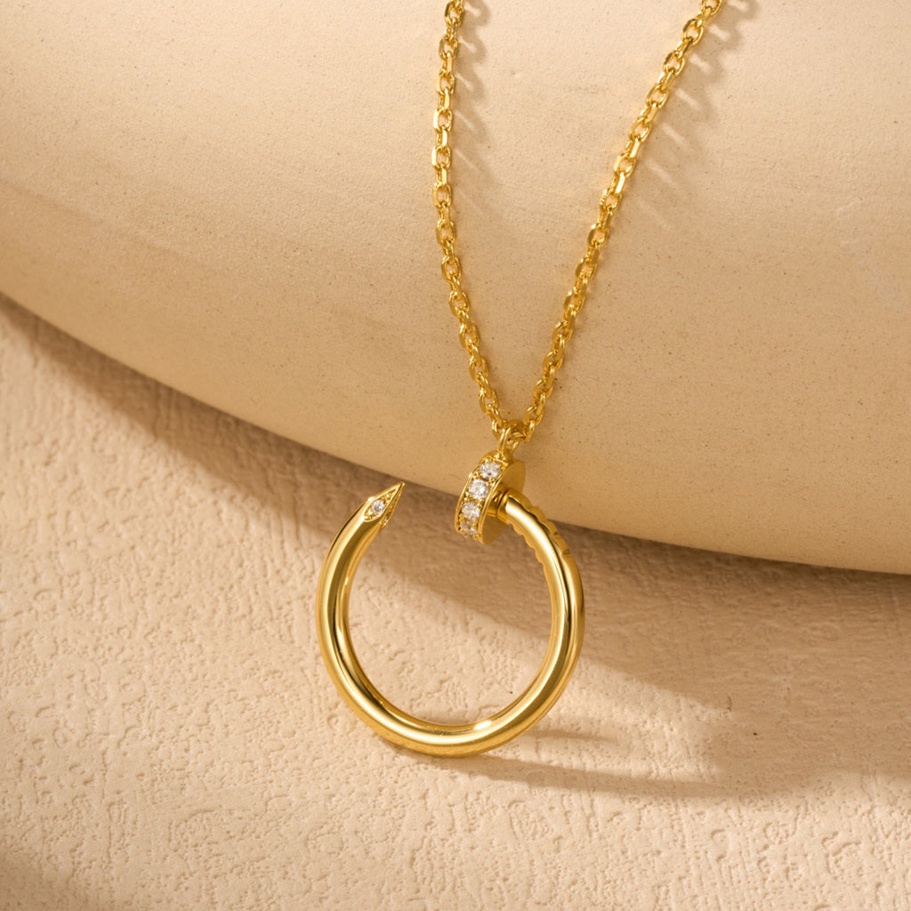 [OAK JURI]JUSTE NECKLACE HALF DIAMOND