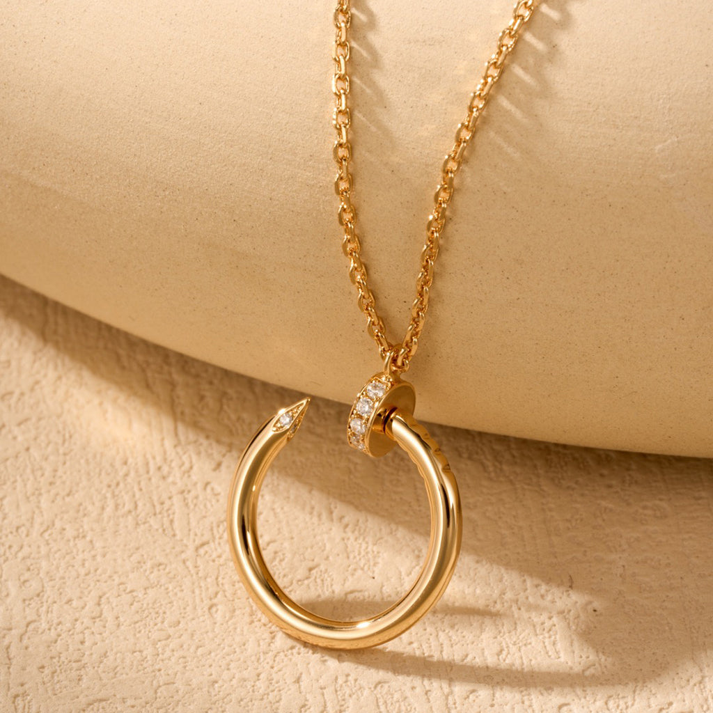 [OAK JURI]JUSTE NECKLACE HALF DIAMOND