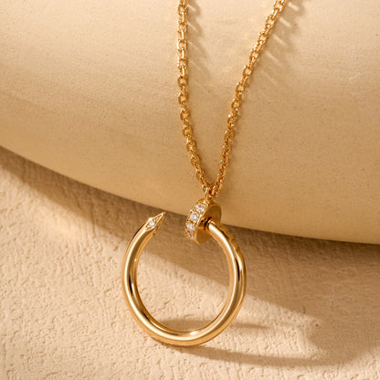 [OAK JURI]JUSTE NECKLACE HALF DIAMOND