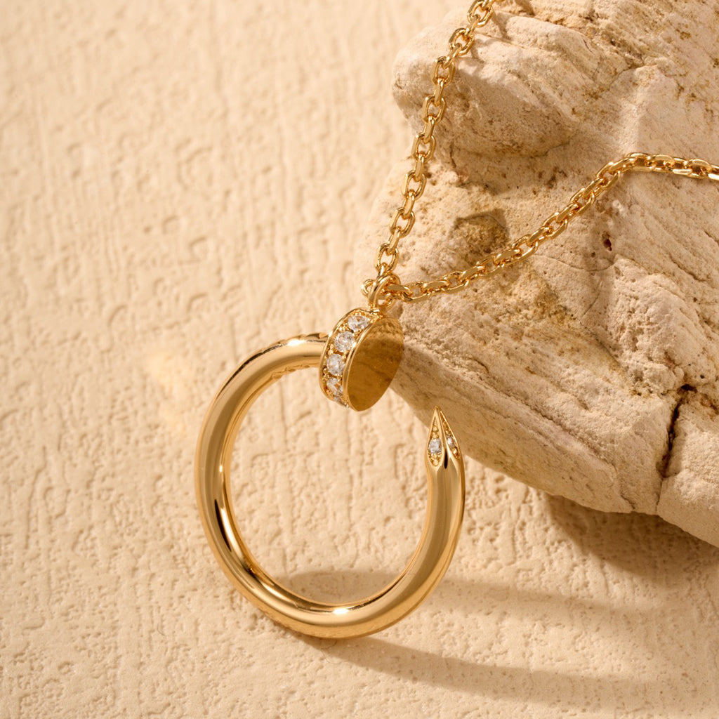 [OAK JURI]JUSTE NECKLACE HALF DIAMOND