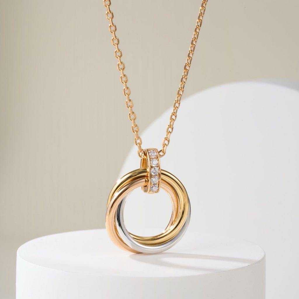 [OAK JURI]TRINITY MEDIUM  DIAMONDS NECKLACE