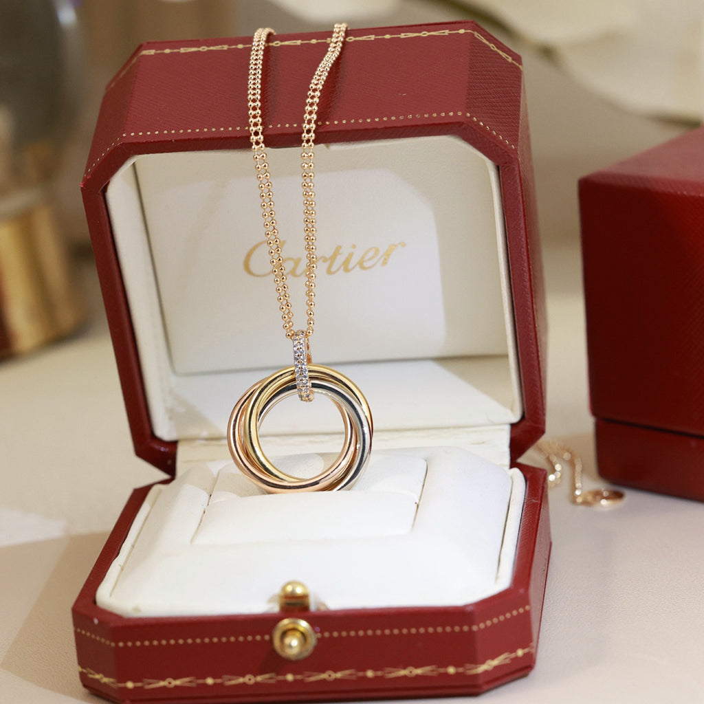 [OAK JURI]TRINITY MEDIUM  DIAMONDS NECKLACE
