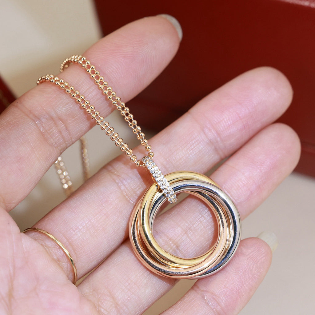 [OAK JURI]TRINITY MEDIUM  DIAMONDS NECKLACE