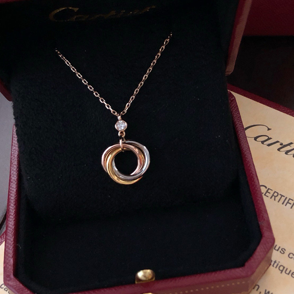 [OAK JURI]TRINITY  NECKLACE 1 DIAMOND