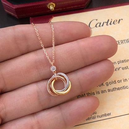 [OAK JURI]TRINITY  NECKLACE 1 DIAMOND
