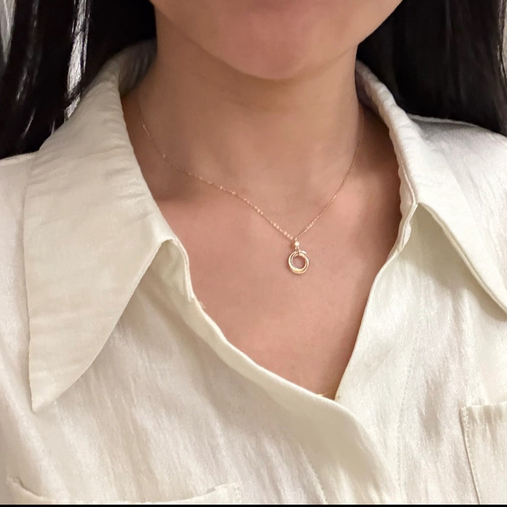 [OAK JURI]TRINITY  NECKLACE 1 DIAMOND