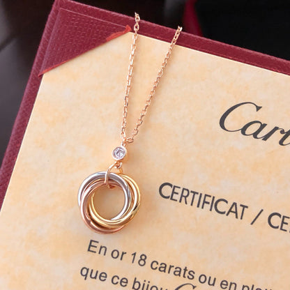[OAK JURI]TRINITY  NECKLACE 1 DIAMOND