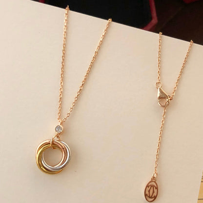 [OAK JURI]TRINITY  NECKLACE 1 DIAMOND