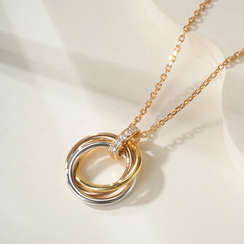 [OAK JURI]TRINITY MEDIUM  DIAMONDS NECKLACE