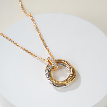 [OAK JURI]TRINITY MEDIUM  DIAMONDS NECKLACE