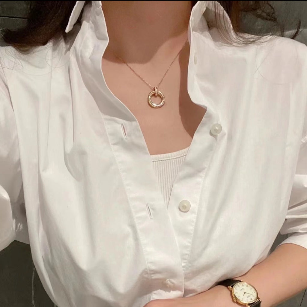 [OAK JURI]TRINITY MEDIUM  DIAMONDS NECKLACE