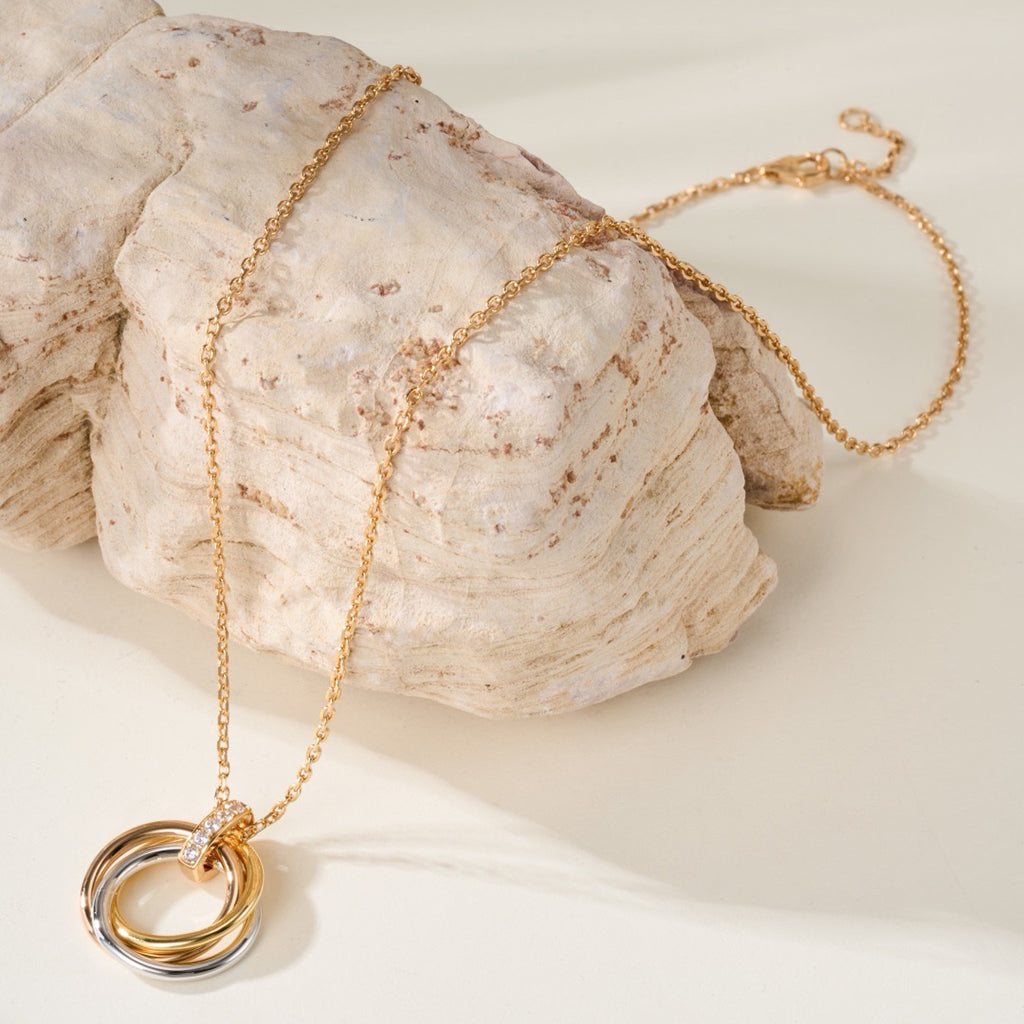 [OAK JURI]TRINITY MEDIUM  DIAMONDS NECKLACE