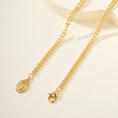 [OAK JURI]TRINITY LARGE FULL DIAMOND  NECKLACE