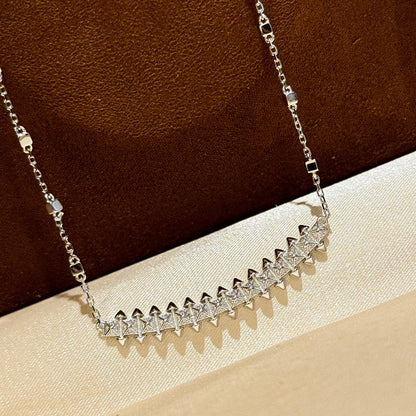[OAK JURI]CLASH  SMALL FULL DIAMOND NECKLACE