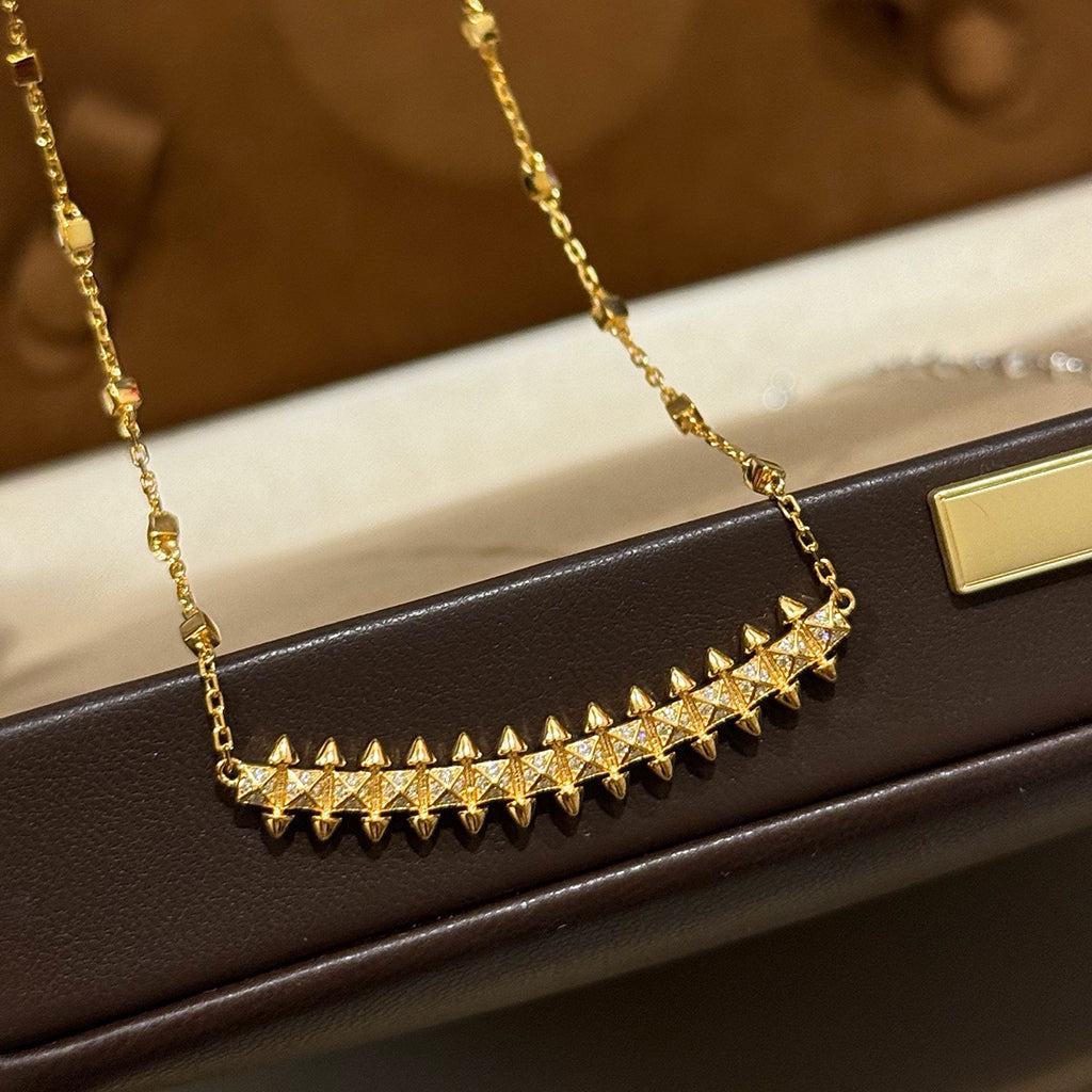 [OAK JURI]CLASH  SMALL FULL DIAMOND NECKLACE