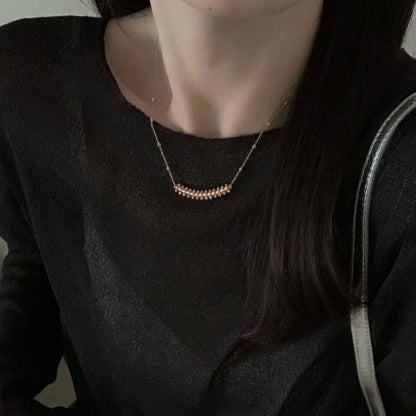 [OAK JURI]CLASH  SMALL FULL DIAMOND NECKLACE