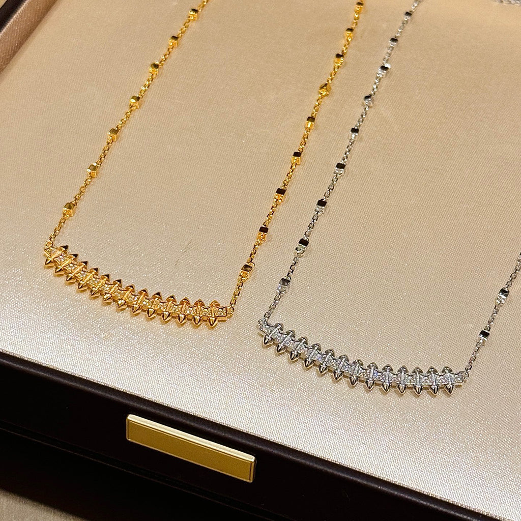 [OAK JURI]CLASH  SMALL FULL DIAMOND NECKLACE