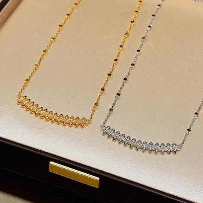 [OAK JURI]CLASH  SMALL FULL DIAMOND NECKLACE