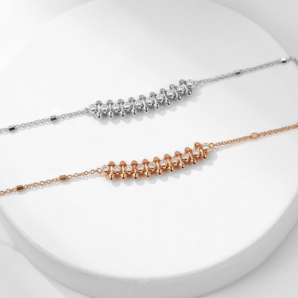 [OAK JURI]CLASH  MEDIUM DIAMOND NECKLACE