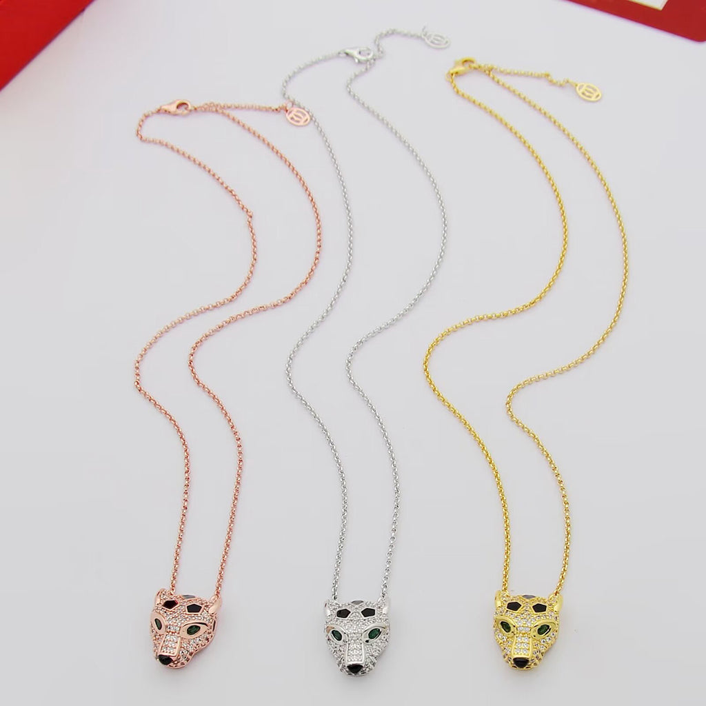 [OAK JURI]PANTHERE FULL DIAMOND NECKLACE