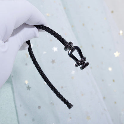 [OAK JURI]FORCE LARGE SERIES HORSESHOE BLACK SAMURAI BRACELET