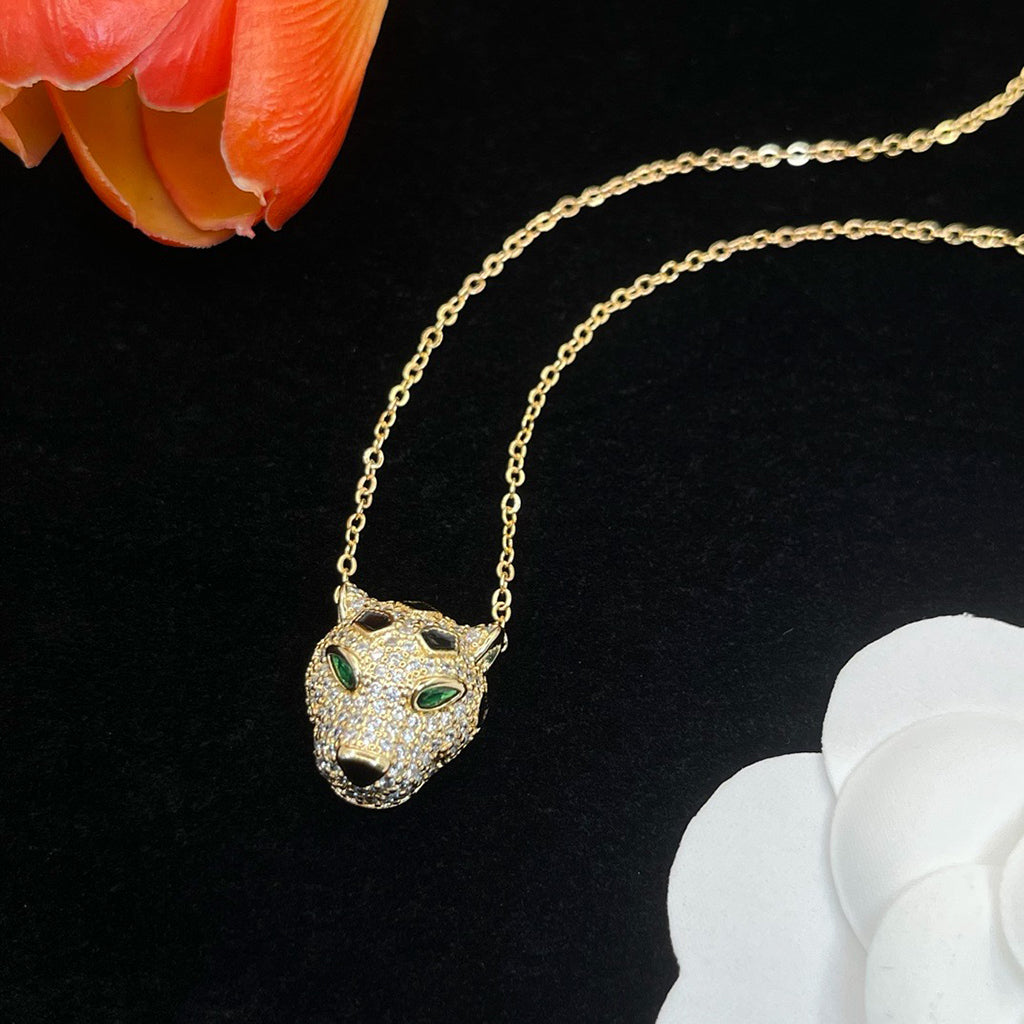 [OAK JURI]PANTHERE FULL DIAMOND NECKLACE
