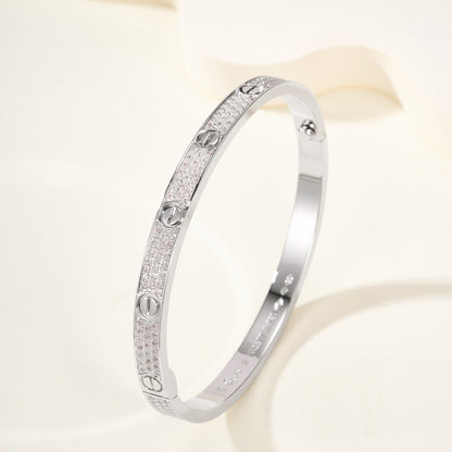 [OAK JURI]LOVE BRACELET 4.8MM DIAMOND-PAVED