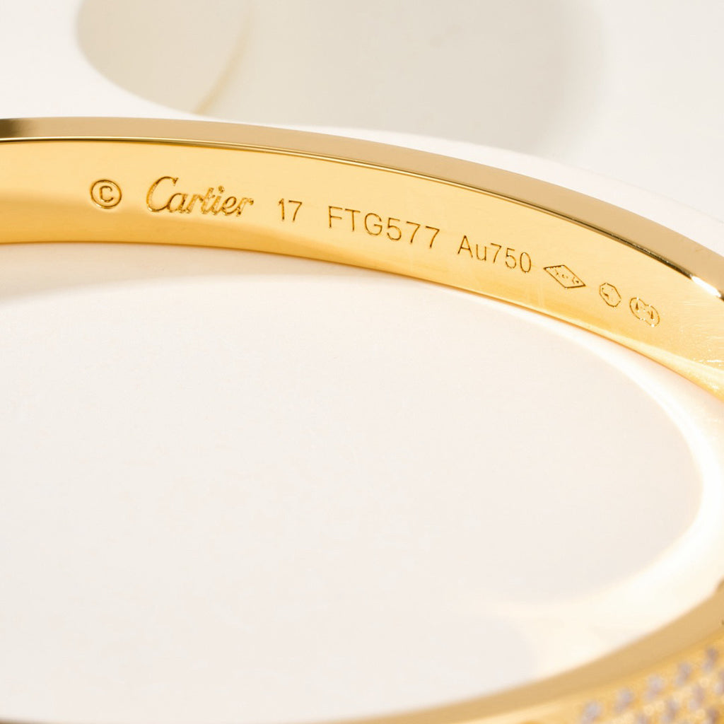 [OAK JURI]LOVE BRACELET 4.8MM DIAMOND-PAVED
