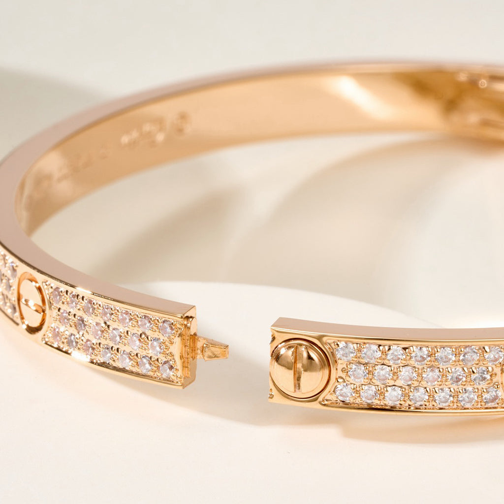 [OAK JURI]LOVE BRACELET 4.8MM DIAMOND-PAVED