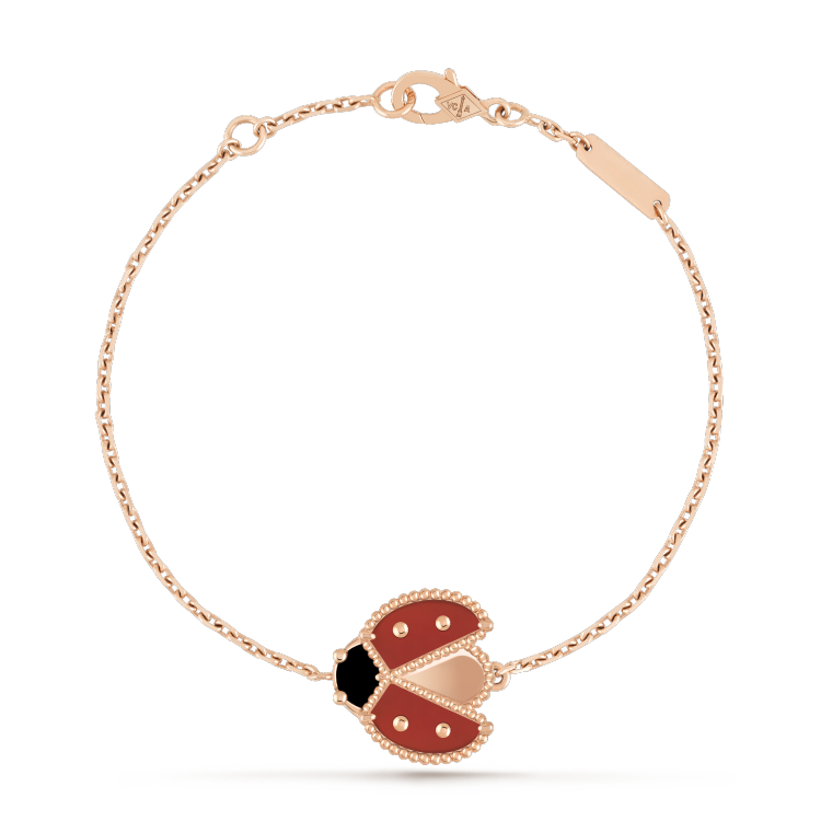 [OAK JURI]LUCKY SPRING 1 MOTIF PINK GOLD BRACELET