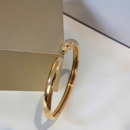 [OAK JURI]PANTHERE HALF DIAMOND OPEN BRACELET