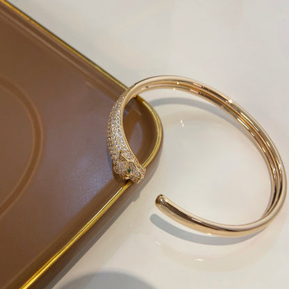 [OAK JURI]PANTHERE HALF DIAMOND OPEN BRACELET